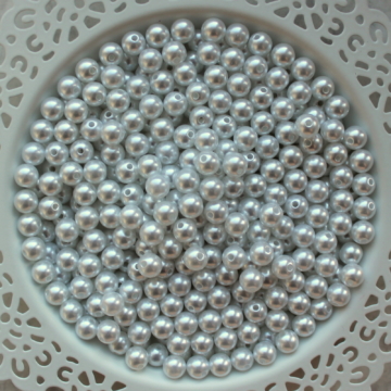 Fehér akril gyöngy 8 mm