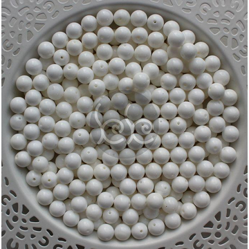 Fehér kagylóhéj gyöngy 8 mm (10 db)
