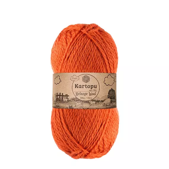 Melange Wool Terrakotta -1210