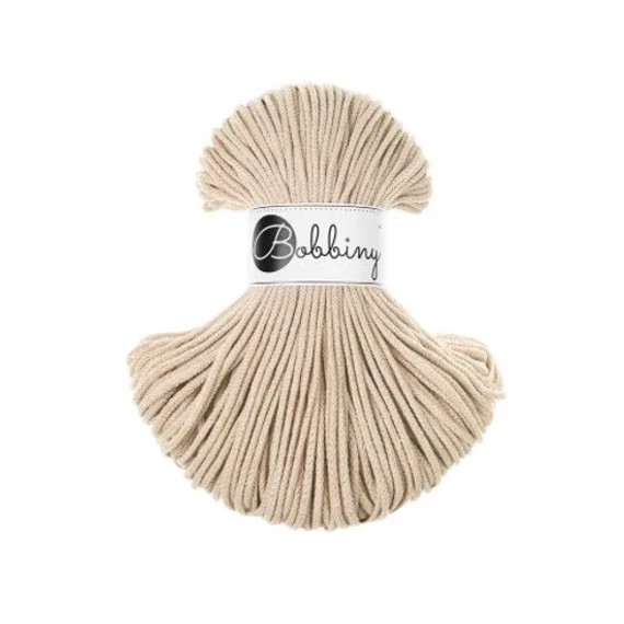 Bobbiny warm beige zsinórfonal 3 mm (100 m)