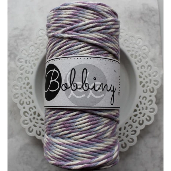Bobbiny csíkos IRIS makramé fonal 3 mm (100 m)