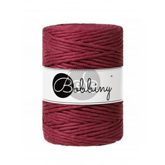 Bobbiny  WINE RED makramé fonal 5 mm (100 m)