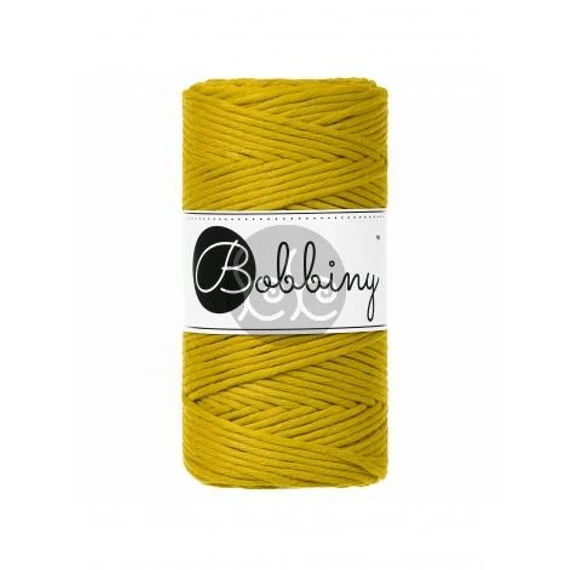 Bobbiny  SPICY YELLOW makramé fonal 3 mm (100 m)