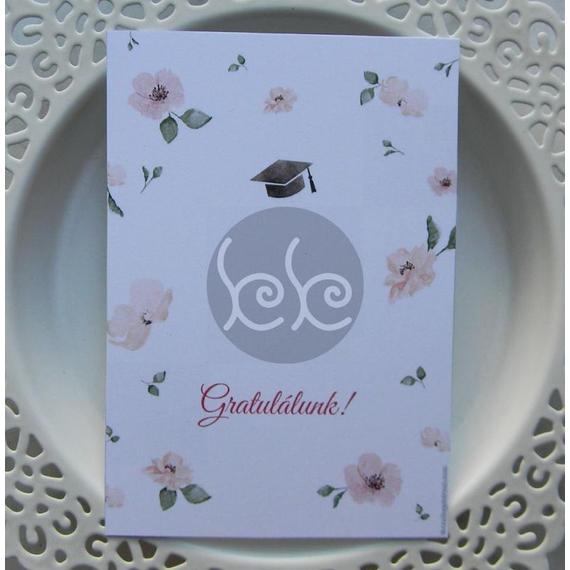 GRATULÁLUNK kísérőkártya 7,7x11 cm