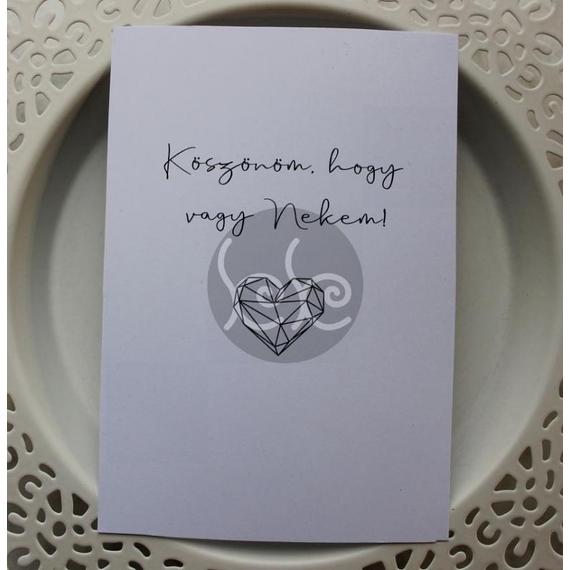 KÖSZÖNÖM, HOGY VAGY kísérőkártya 7,7 x 11 cm
