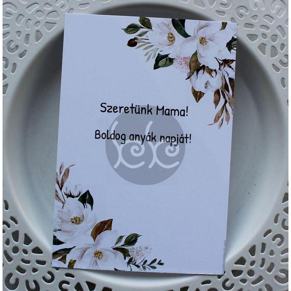 SZERETÜNK MAMA kísérőkártya 7.7x11 cm