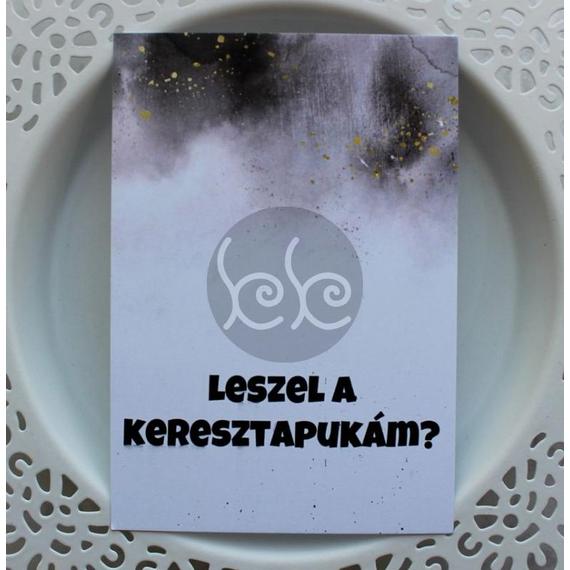 LESZEL A KERESZTAPUKÁM kísérőkártya 7,7x11 cm