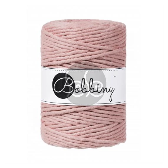Bobbiny blush (rózsaszín) makramé fonal 5 mm (100 m)