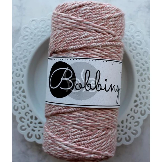 Bobbiny strawberry makramé fonal 3 mm (100 m)