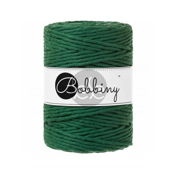 Bobbiny PINE GREEN (fenyő zöld) makramé fonal 5 mm (100 m)
