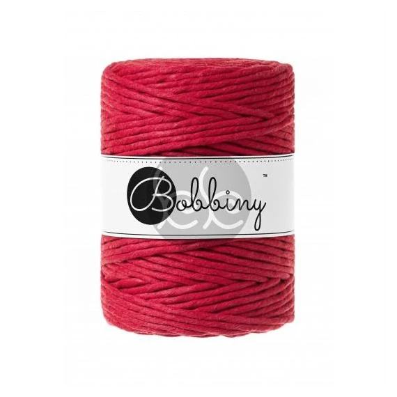 Bobbiny Classic Red (piros) makramé fonal 5 mm (100 m)