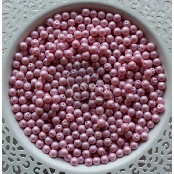 Pasztell rózsaszín (29305AL) cseh préselt üveggyöngy csomag 6 mm (10 db)