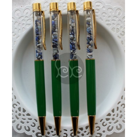 Zöld - szodalit ásványos toll