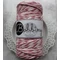 Bobbiny csíkos PASTEL PINK makramé fonal 3 mm (100 m)