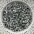 A - ezüst akril betű gyöngy 6x6 mm