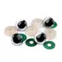 Kép 2/2 - Zöld glitteres biztonsági szem 20 mm (pár)