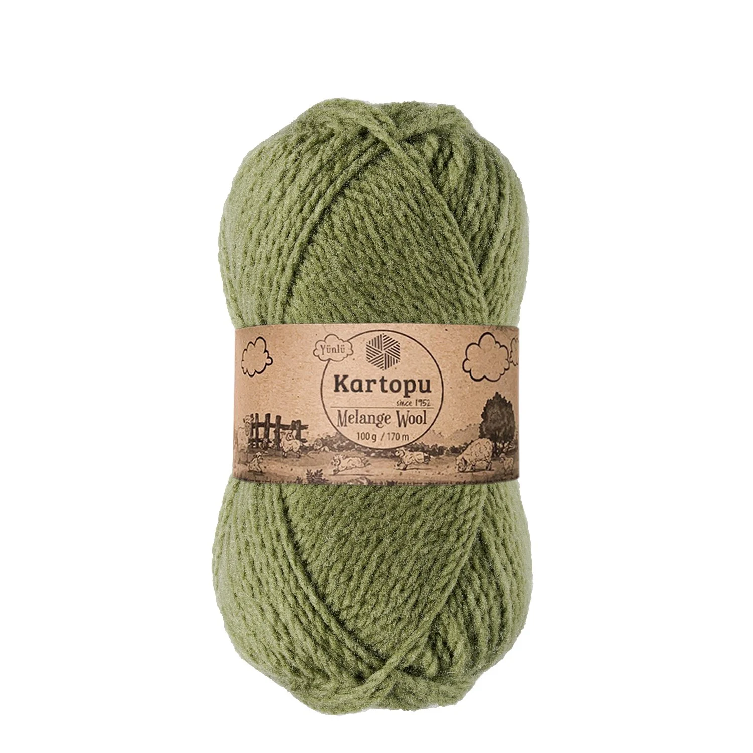 Melange Wool Zöld -430