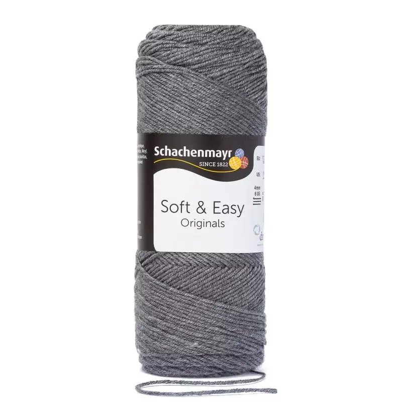 Schachenmayr Soft & Easy - Középszürke-92