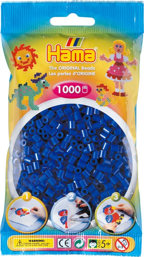 Hama 1000 db-os vasalható gyöngy kék 207-08