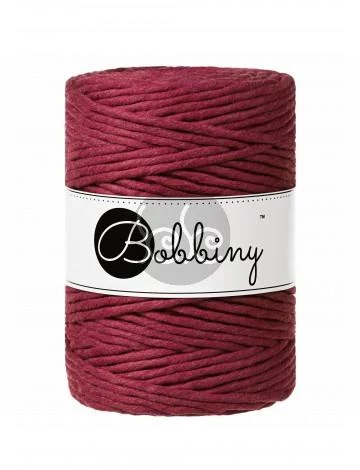 Bobbiny  WINE RED makramé fonal 5 mm (100 m)