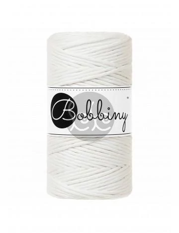 Bobbiny  OFF-WHITE makramé fonal 3 mm (100 m)