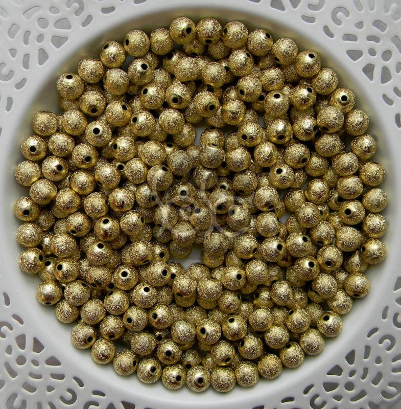Arany akril gyöngy 10 mm (20 db)