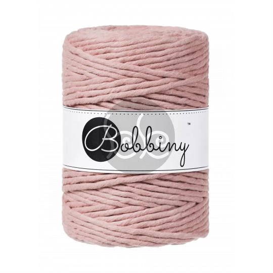 Bobbiny blush (rózsaszín) makramé fonal 5 mm (100 m)