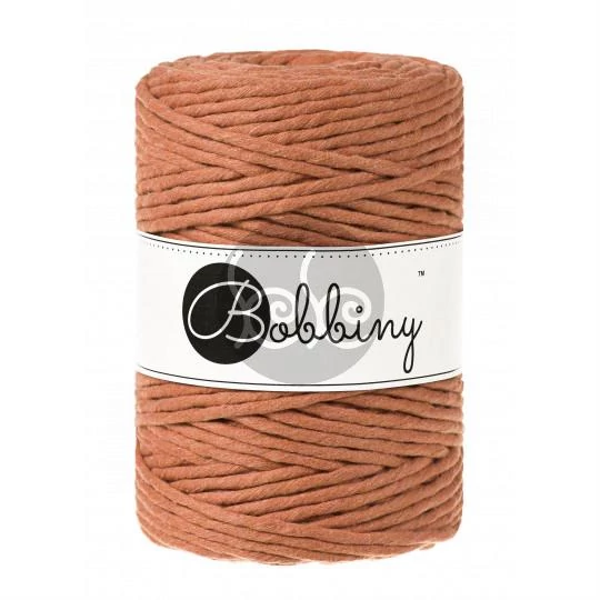 Bobbiny terrakotta makramé fonal 5 mm (100 m)