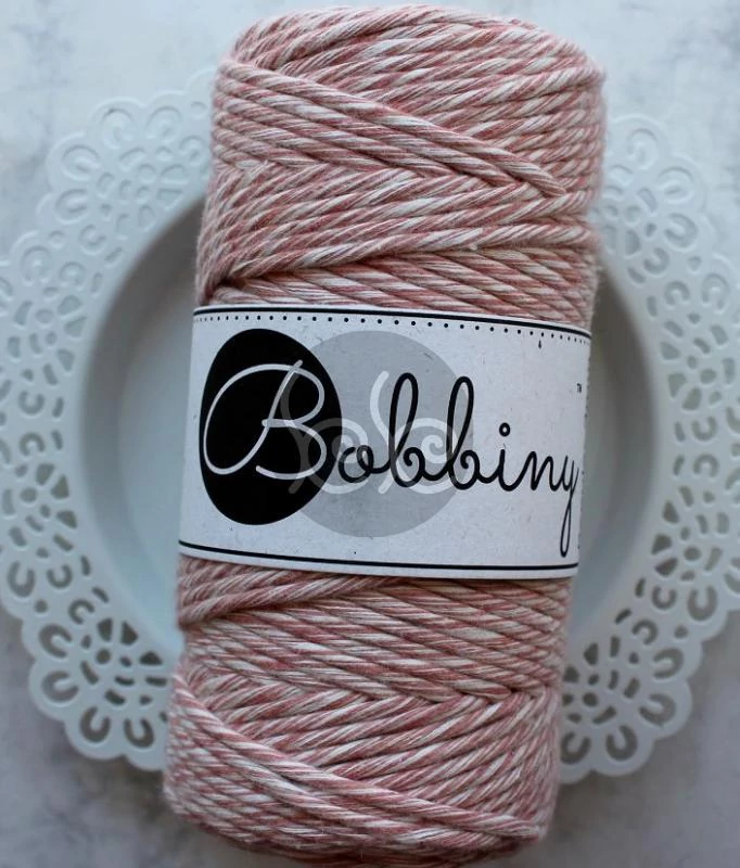 Bobbiny strawberry makramé fonal 3 mm (100 m)