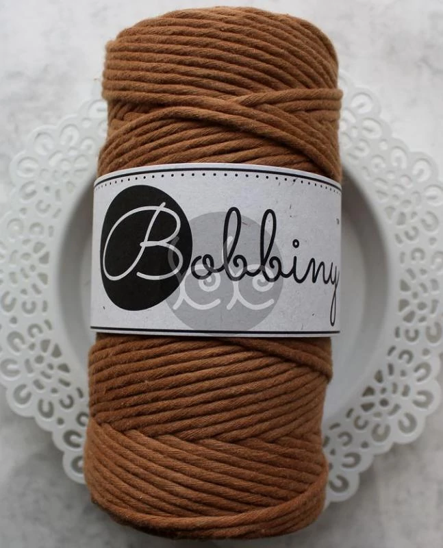 Bobbiny KARAMEL makramé fonal 3 mm (100 m)