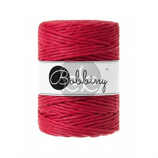 Bobbiny Classic Red (piros) makramé fonal 5 mm (100 m)
