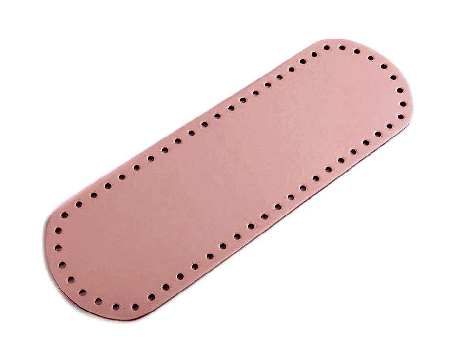 Rózsaszín ökobőr táska alap 10x30 cm